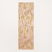 Rosa Gold Ombre Leopard Print Yogamatte (Vorderseite)
