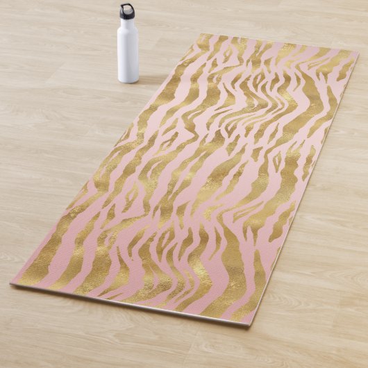 Rosa Gold Ombre Leopard Print Yogamatte (Beispiel)