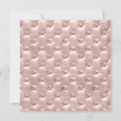 Rosa Gold Paris Quinceñera Celebration Einladung (Rückseite)