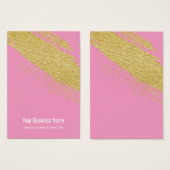 Rosa Gold Pinselspitze Ohrring-Display-Karten (Vorne & Hinten)