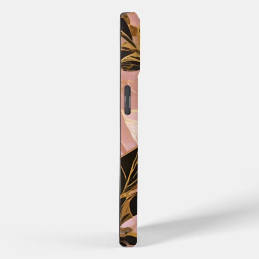 Rosa Gold Popular Boho Blätter Collection Case-Mate iPhone Hülle (Rückseite / Rechts)