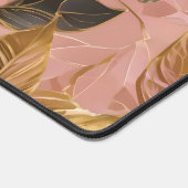 Rosa Gold Popular Boho Blätter Collection Schreibtischunterlage (Ecke)