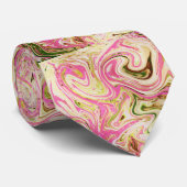 Rosa, Gold, Rose, Weiß, Kunst, Eleganz, Muster, sh Krawatte (Gerollt)