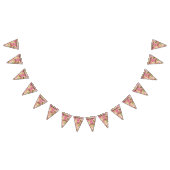 Rosa, Gold, Rose, Weiß, Kunst, Eleganz, Muster, sh Wimpelkette (Alle)