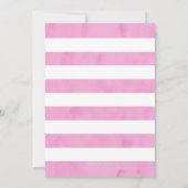 Rosa-Gold-Safari Geburtstag Einladung (Rückseite)