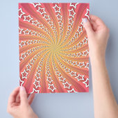Rosa & Gold-Star-Spirale: Flyer (Hand)