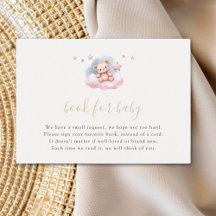 Rosa Gold Stars Buchanfrage für Wasserfarbenbären