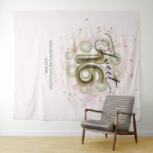 Rosa Gold Sweet 16 Hintergrund Wandteppich (Beispiel (Horizontal))