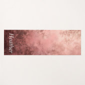 Rosa Gold Texturierter Hintergrund  Yogamatte (Vorderseite (Horizontal))