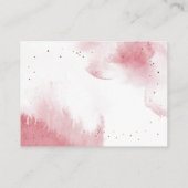 Rosa Gold über dem Mond Begleitkarte (Rückseite)