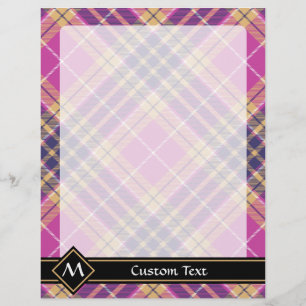 Rosa, Gold und Blauer Tartan