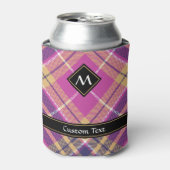 Rosa, Gold und Blauer Tartan Dosenkühler (Kanne Vorderseite)