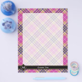 Rosa, Gold und Blauer Tartan Flyer (Einzeln)