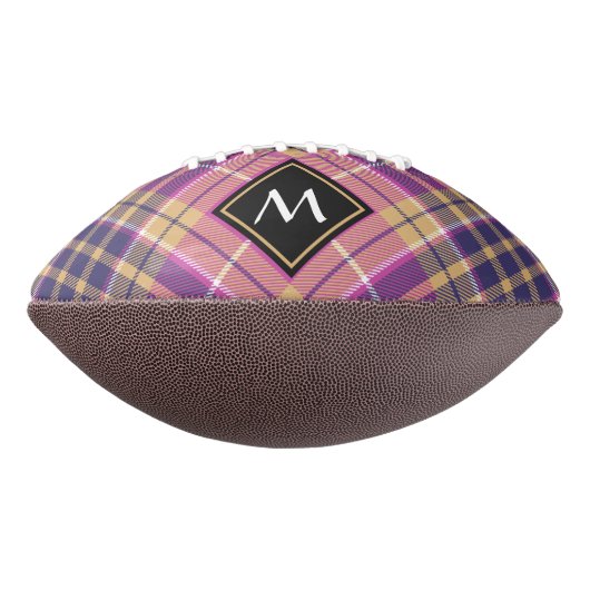 Rosa, Gold und Blauer Tartan Football (Gedreht 90)