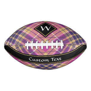 Rosa, Gold und Blauer Tartan Football