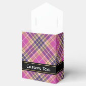 Rosa, Gold und Blauer Tartan Geschenkschachtel (Geöffnet)