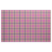 Rosa, Gold und Blauer Tartan Stoff (Yard (91,4 cm))
