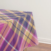 Rosa, Gold und Blauer Tartan Tischdecke (Beispiel)