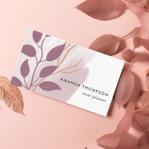 Rosa Gold und Blush Pink abstraktes Geschäftskarte Visitenkarte