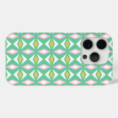 Rosa Gold und grüne Diamanten Case-Mate iPhone Hülle (Rückseite (Horizontal))