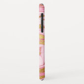 Rosa, Gold und weißer Marmor Elegant Moderne Case-Mate iPhone Hülle (Hinten/Links)