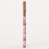 Rosa, Gold und weißer Marmor Elegant Moderne Case-Mate iPhone Hülle (Hinten/Rechts)