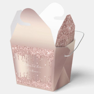 Rosa Gold Wangenrot Glitter Funkeln Tropfen Person Geschenkschachtel