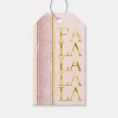 Rosa Gold Weihnachtsfest La Pattern#27 ID1009 Geschenkanhänger (Vorderseite)