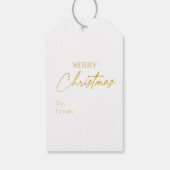 Rosa Gold Weihnachtsfest La Pattern#27 ID1009 Geschenkanhänger (Rückseite)