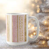 Rosa Gold Weihnachtsfest La Pattern#27 ID1009 Kaffeetasse