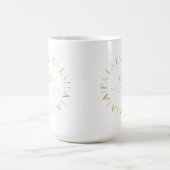Rosa Gold Weihnachtsmann La ID1009 Kaffeetasse (Mittel)