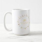 Rosa Gold Weihnachtsmann La ID1009 Kaffeetasse (Links)