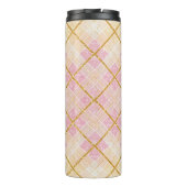 Rosa Gold Weihnachtsmuster#28 ID1009 Thermosbecher (Rückseite)