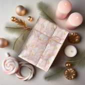 Rosa Gold Weihnachtsmuster#29 ID1009 Geschenkpapier