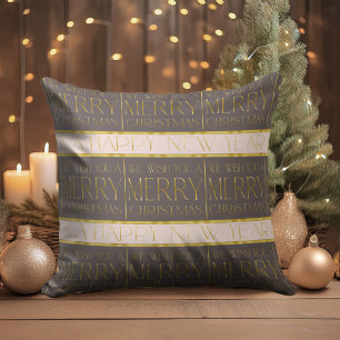 Rosa Gold Weihnachtsmuster#35b ID1009 Kissen