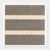 Rosa Gold Weihnachtsmuster#35b ID1009 Serviette (Vorderseite)