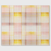 Rosa Gold Weihnachtsmuster#7 ID1009 Geschenkpapier (Flach)