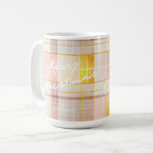 Rosa Gold Weihnachtsmuster#7 ID1009 Kaffeetasse (Vorderseite Links)