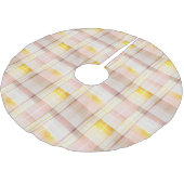 Rosa Gold Weihnachtsmuster#7 ID1009 Polyester Weihnachtsbaumdecke (Schrägansicht)