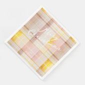 Rosa Gold Weihnachtsmuster#7 ID1009 Serviette (Ecke)