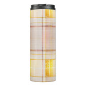 Rosa Gold Weihnachtsmuster#7 ID1009 Thermosbecher (Rückseite)