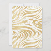 Rosa Gold Weißes Creme Herz Cupcake Geburtstag Einladung (Rückseite)