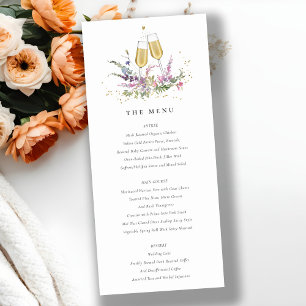 Rosa Gold Wine Glasses Blumenkarte Dankeskarte