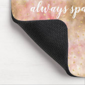Rosa GoldAquarellbronzeconfetti Mousepad (Ecke)