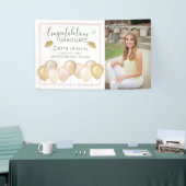 Rosa Goldballons 1 Foto Abschluss Banner (Messeveranstaltung)