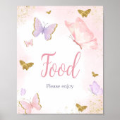 Rosa Goldbarmherzige Frühlingsnahrung Poster (Vorne)