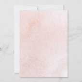 Rosa Goldblume 16 . Geburtstag Einladung (Rückseite)