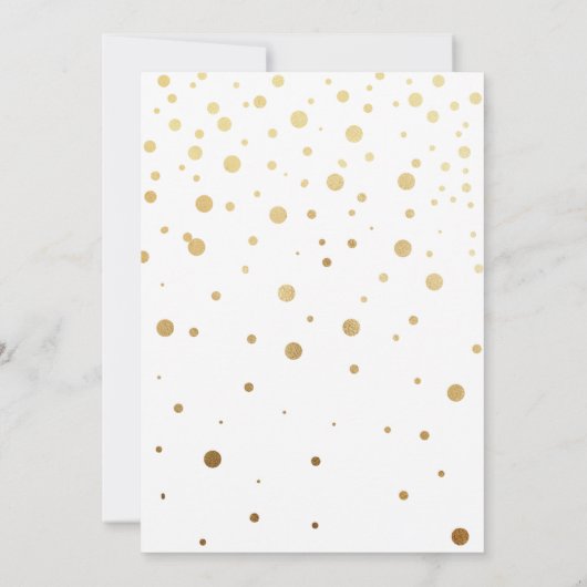 Rosa Goldbrunch & Bubbly Brautparty Einladung (Rückseite)