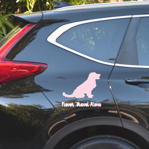 Rosa Golden Retriever Dog Car Decal, Vinyl Sticker
