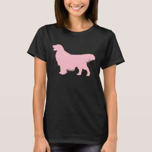 Rosa Golden Retriever Silhouette T-Shirt